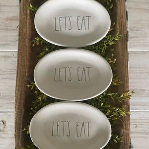 Rae Dunn ‘Let’s Eat’ oval plates